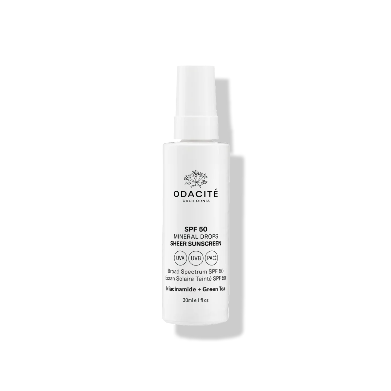 Odacité Skincare SPF 50 Sheer Sunscreen Mineral Drops
