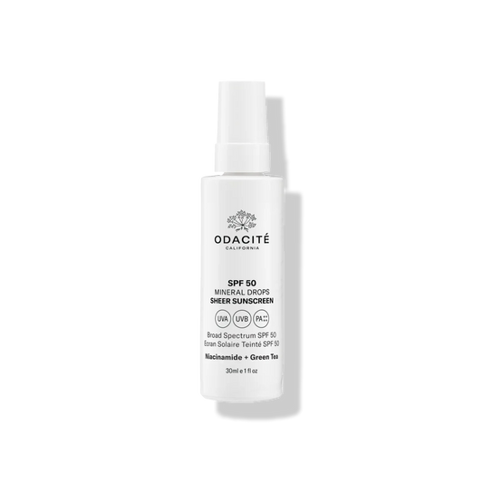 Odacité Skincare SPF 50 Sheer Sunscreen Mineral Drops